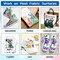 VEESA Fabric Markers, 24 Colors Permanent Fabric Paint Marker for Clothes, Fine Point Textile Marker Pen for T-Shirt Shoes, Non-Toxic & Kid Safe